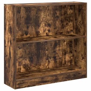 vidaXL Knihovna kouřov&yacute; dub 80 x 24 x 76 cm kompozitn&iacute; dřevo