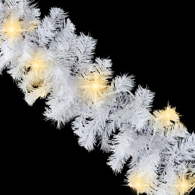 vidaXL Vánoční girlanda s LED světýlky 10 m bílá