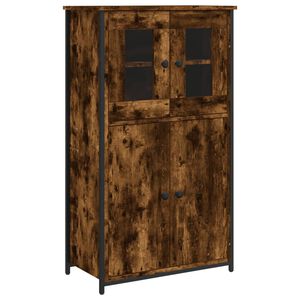 vidaXL Skř&iacute;ň highboard kouřov&yacute; dub 62 x 32 x 106,5 cm kompozitn&iacute; dřevo