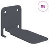 vidaXL Plovouc&iacute; police s polic&iacute; 8 pcs Antracit 6 x 10,8 x 6,6 cm