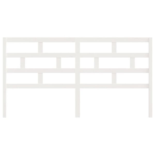 vidaXL Čelo postele b&iacute;l&eacute; 186 x 4 x 100 cm masivn&iacute; borovice