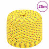 vidaXL Lodn&iacute; lano žlut&eacute; 6 mm 25 m polypropylen