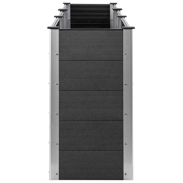 vidaXL Zahradn&iacute; vyv&yacute;&scaron;en&yacute; z&aacute;hon &scaron;ed&yacute; 300 x 50 x 91 cm WPC