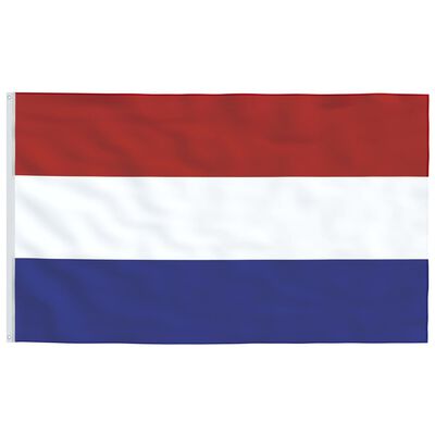 vidaXL Nizozemská vlajka a stožár hliník 6 m