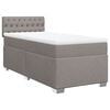 vidaXL Box spring postel s matrac&iacute; taupe 100 x 200 cm textil