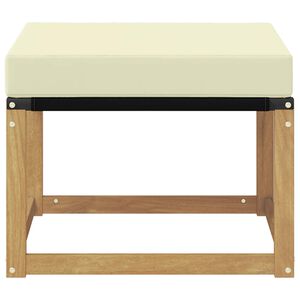 vidaXL Venkovn&iacute; podnožka Masivn&iacute; ak&aacute;ciov&eacute; dřevo a textiln&iacute; tkanina