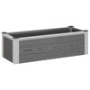 vidaXL Zahradn&iacute; vyv&yacute;&scaron;en&yacute; z&aacute;hon &Scaron;ed&aacute; 75 x 30 x 22 cm WPC a hlin&iacute;k