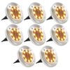 vidaXL Sol&aacute;rn&iacute; světlo k zap&iacute;chnut&iacute; do země 8 ks LED tepl&eacute; b&iacute;l&eacute;