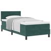 vidaXL Postel s boxspringem s matrac&iacute; Tmavě zelen&aacute; 90 x 200 cm samet