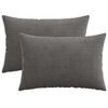 vidaXL Povlak na pol&scaron;t&aacute;ř 2 pcs HEERLEN Tmavě &scaron;ed&aacute; 30 x 50 cm man&scaron;estr