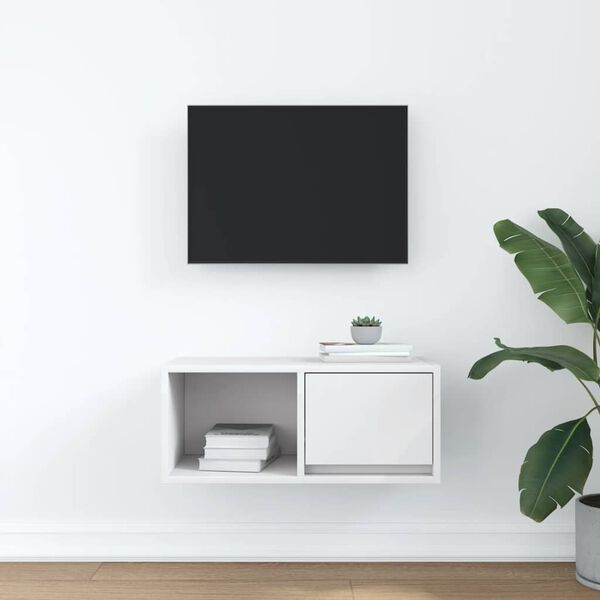 vidaXL TV skř&iacute;ňka b&iacute;l&aacute; 60x31x25,5 cm kompozitn&iacute; dřevo
