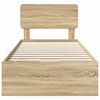 vidaXL R&aacute;m postele s čelo Sonoma dub 100 x 200 cm Dřevěn&yacute; materi&aacute;l