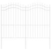 vidaXL Zahradn&iacute; plot WOERDEN 240 x 215 cm Pr&aacute;&scaron;kově lakovan&aacute; ocel B&iacute;l&aacute;