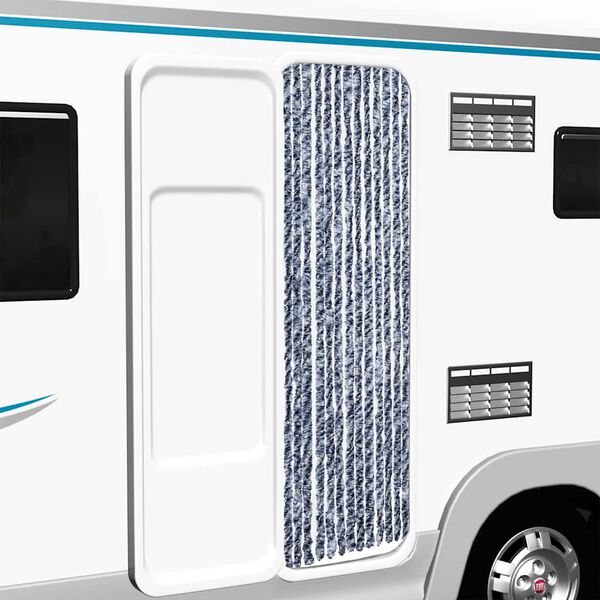 vidaXL Z&aacute;věs proti hmyzu modrob&iacute;l&yacute; 56 x 200 cm Chenille