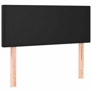 vidaXL Čelo postele čern&eacute; 80 x 5 x 78/88 cm uměl&aacute; kůže