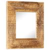 vidaXL Ručně vyřez&aacute;van&eacute; zrcadlo 50 x 50 x 2,5 cm masivn&iacute; mangovn&iacute;k