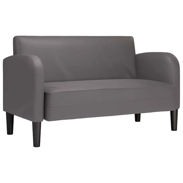 vidaXL Loveseat Sofa &scaron;ed&aacute; 110 cm uměl&aacute; kůže