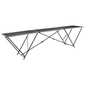 vidaXL Skl&aacute;dac&iacute; tapetovac&iacute; stůl MDF a hlin&iacute;k 300 x 60 x 78 cm