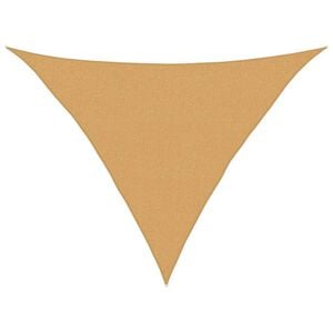 vidaXL St&iacute;nic&iacute; plachta 160 g/m&sup2; troj&uacute;heln&iacute;k p&iacute;skov&aacute; 2,5x2,5x3,5 m HDPE