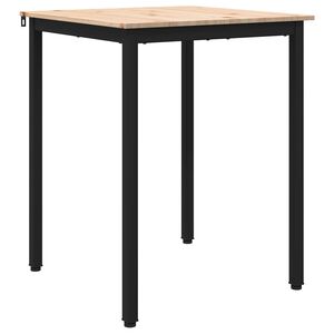 vidaXL Jídelní stůl Přírodní 60 x 60 x 75 cm Masivní borové dřevo