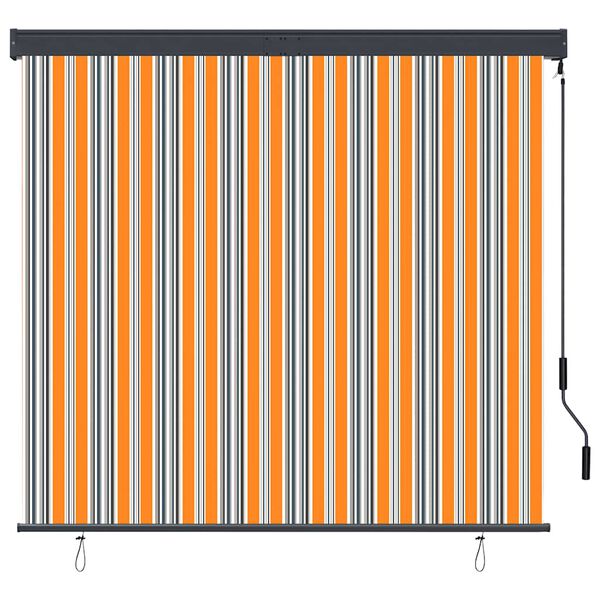 vidaXL Venkovn&iacute; roleta 160 x 250 cm žlutomodr&aacute;