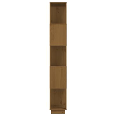 vidaXL Knihovna/dělicí stěna medově hnědá 80x25x163,5 cm masivní dřevo