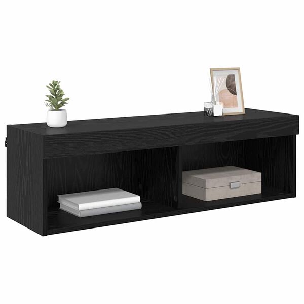 vidaXL TV wall cabinet N&aacute;stěnn&yacute; Panama Čern&yacute; dub 100 x 30 x 30 cm