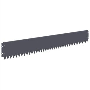 vidaXL Okraj tr&aacute;vn&iacute;ku 10 pcs 103 x 15 cm Ocel Antracitov&aacute;