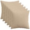 vidaXL Povlak na pol&scaron;t&aacute;ř 6 ks HEERLEN Taupe 40 x 40 cm man&scaron;estr