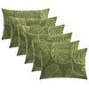 vidaXL Povlak na pol&scaron;t&aacute;ř 6 pcs HEERLEN Listov&yacute; design 50 x 80 cm