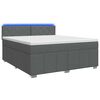 vidaXL Postel boxspring s matrac&iacute; Tmavě &scaron;ed&aacute; 160 x 200 cm Textil
