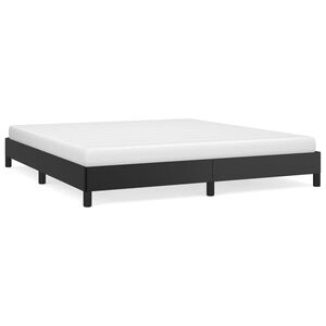 vidaXL R&aacute;m postele čern&aacute; 160 x 200 cm uměl&aacute; kůže