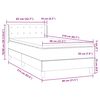 vidaXL Box spring postel s matrac&iacute; tmavě zelen&aacute; 80x210 cm samet