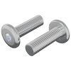 vidaXL &Scaron;roub 2 ks Stř&iacute;brn&aacute; 8 x 25 mm Ocel