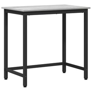 vidaXL stůl &Scaron;ed&aacute; Sonoma 100 x 50 x 76,5 cm Inžen&yacute;rsk&eacute; dřevo a ocel