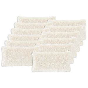 vidaXL Povlak na pol&scaron;t&aacute;ř 12 ks HEERLEN B&iacute;l&aacute; 40 x 80 cm PV fleece