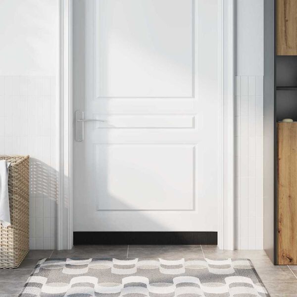 vidaXL Samolepic&iacute; &scaron;těrbiny na dveře 12 pcs Stř&iacute;brn&aacute; 100 cm