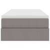 vidaXL Postel s &uacute;ložn&yacute;m prostorem a matrac&iacute; Taupe 100 x 200 cm