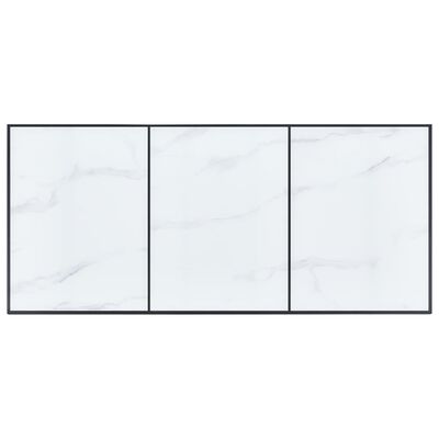 vidaXL Jídelní stůl bílý 180 x 90 x 75 cm tvrzené sklo
