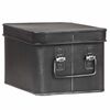 LABEL51 &Uacute;ložn&yacute; box Media 22 x 17 x 13 cm M čern&yacute; s patinou