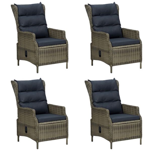 vidaXL 5dílný zahradní jídelní set hnědý