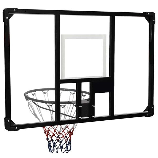 vidaXL Basketbalov&yacute; ko&scaron; s průhlednou deskou 106x69x3 cm polykarbon&aacute;t