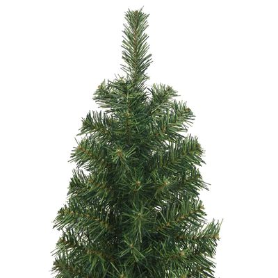 vidaXL Úzký umělý vánoční stromek se stojanem zelený 180 cm PVC