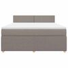vidaXL Box spring postel s matrac&iacute; taupe 180x200 cm textil