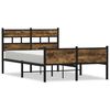 vidaXL R&aacute;m postele bez matrace kouřov&yacute; dub 120x200 cm kompozitn&iacute; dřevo