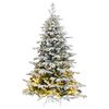 vidaXL Uměl&yacute; skl&aacute;pěc&iacute; v&aacute;nočn&iacute; stromek s 300 LED zasněžen&yacute; 180 cm