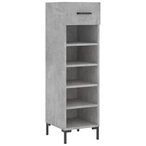 vidaXL Botn&iacute;k betonově &scaron;ed&yacute; 30 x 35 x 105 cm kompozitn&iacute; dřevo