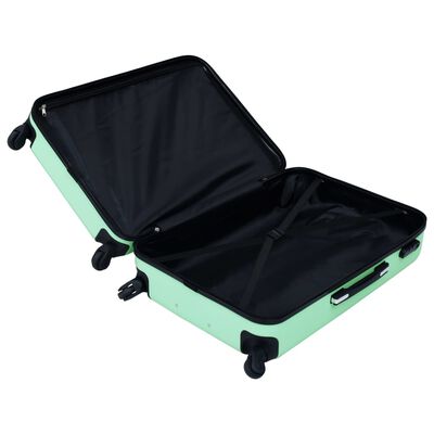 vidaXL Sada skořepinových kufrů na kolečkách 3 ks mátová ABS