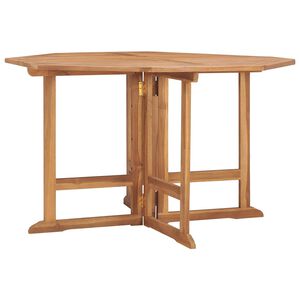 vidaXL Skl&aacute;dac&iacute; zahradn&iacute; j&iacute;deln&iacute; stůl 110 x 110 x 75 cm masivn&iacute; teak