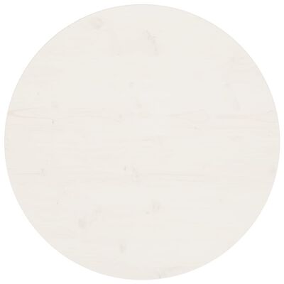 vidaXL Stolní deska bílá Ø 70 x 2,5 cm masivní borové dřevo